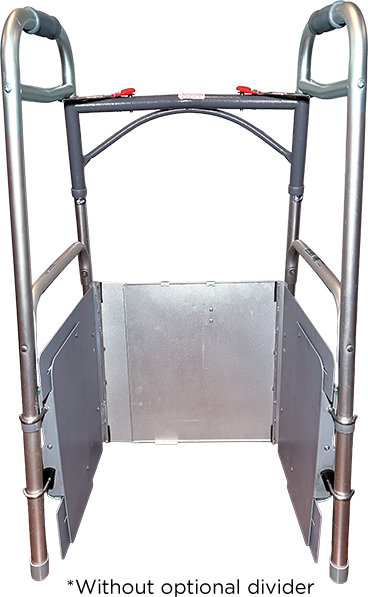 E-Z Gait folded down for easy storage